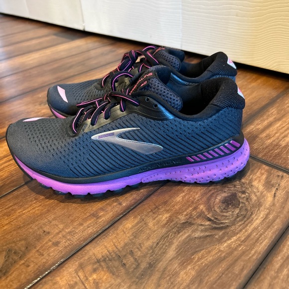 Brooks Shoes - Brooks Adrenaline 20 Women’s Running Shoes Black Purple